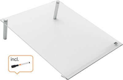 Nobo a4 neigbares Mini-Whiteboard für den Schreibtisch – tragbar, trocken abwischbar, rahmenlos – 210 x 297 Millimeter – inklusive Marker – transparentes Acryl
