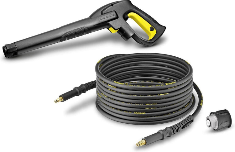 Kärcher HK 12 m Hochdruckschlauchset - inkl. g 180 q Ersatzpistole – 12 m Hochdruckschlauch – Adapter zum Schnellanschluss