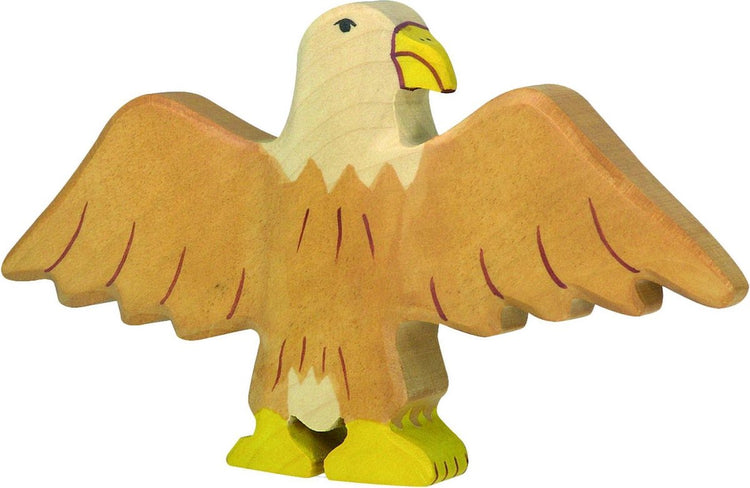 Holztiger Waldtiere - Adler - 14x2x9cm - Holzfigur - handgefertigt