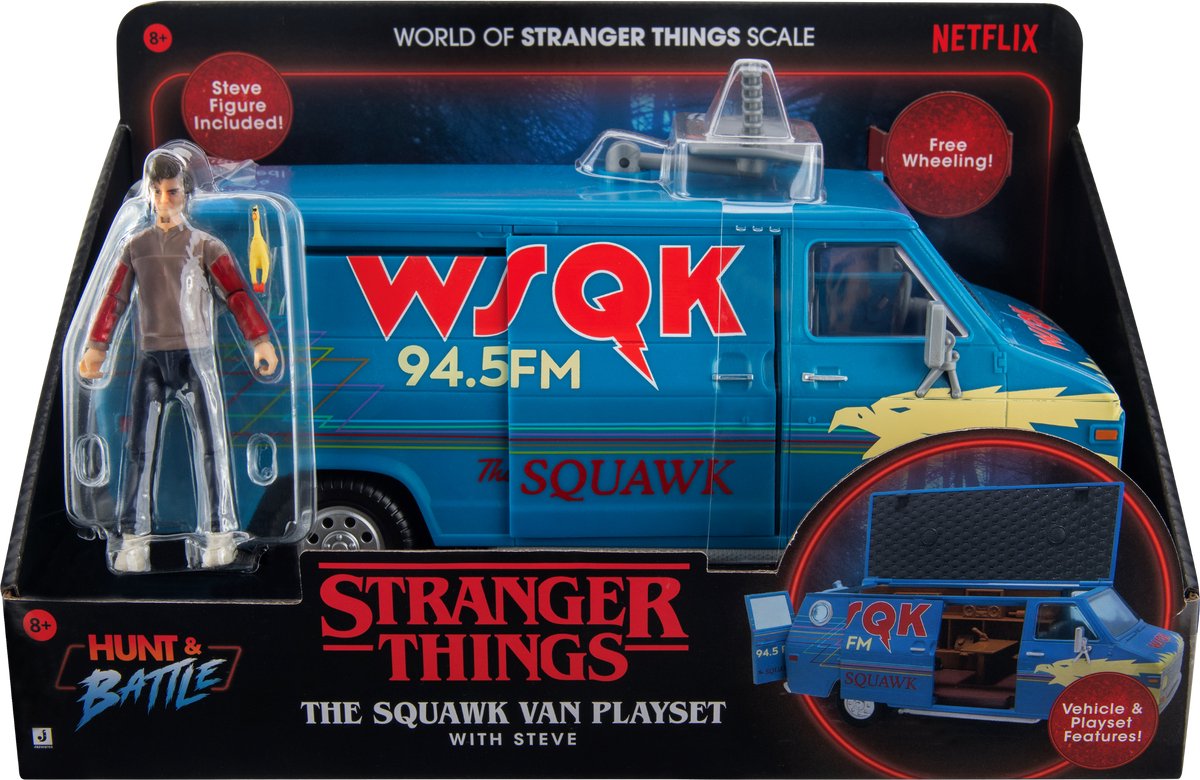 Jazwares Stranger Things – World of Figure Vehicle Packs – Steve mit von Accys