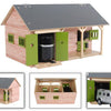 Kids Globe Globe Horse Stall mit 2 Kisten und Aufbewahrung 1:32