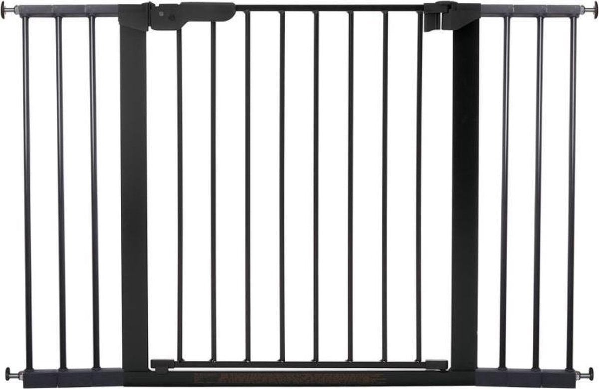 Babydan Premier All-in-One-Treppenschutzgitter ohne Bohren – 73,5 – 119 cm – Klemmmontage – Schwarz