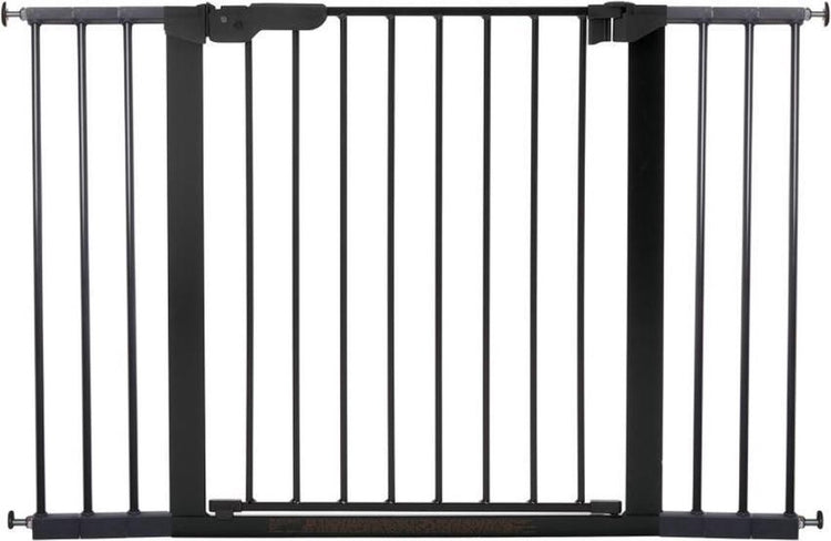 Babydan Premier All-in-One-Treppenschutzgitter ohne Bohren – 73,5 – 119 cm – Klemmmontage – Schwarz