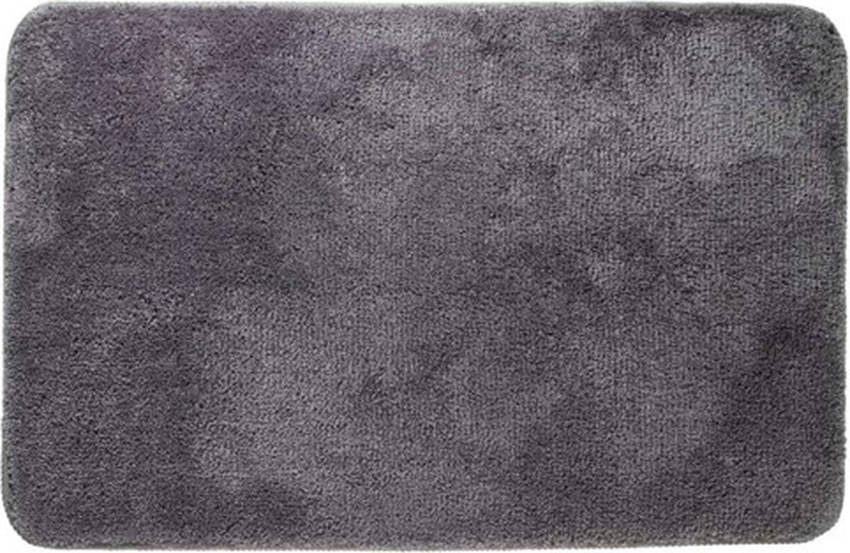 Dichtungsfäle Dichtungskinne Angora Badmat 60x90 cm Polyester dunkelgrau
