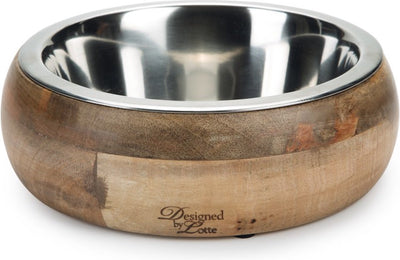 Entworfen von Lotte Mandira – Hundefutternapf – Holz – 21 cm