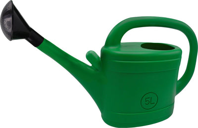 Nature - Gießkanne 5l - Kunststoff - Grün - mit Sprühdüse - Gartenpflanzen-Gießkanne