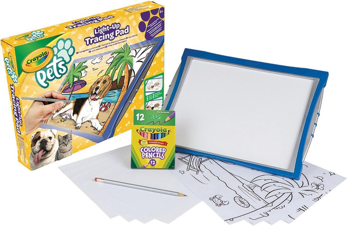 Crayola – Haustiere – Hobbypaket – LED-Zeichenbrett – Tiere