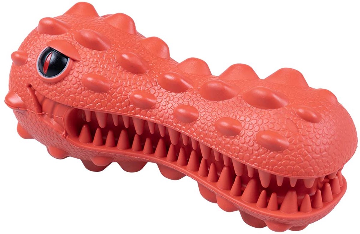 Duvo plus Playtime Kauspielzeug Griplay Dinokopf für Hunde 16x7x7cm rot