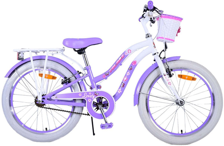 Volare Lovely Children's Bike Girls 20 Zoll lila zwei Handbremsen