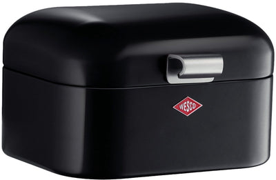 Wesco Mini Grandy Brotkasten | 2 Liter - Größe S | Metall - schwarz | Brotkasten