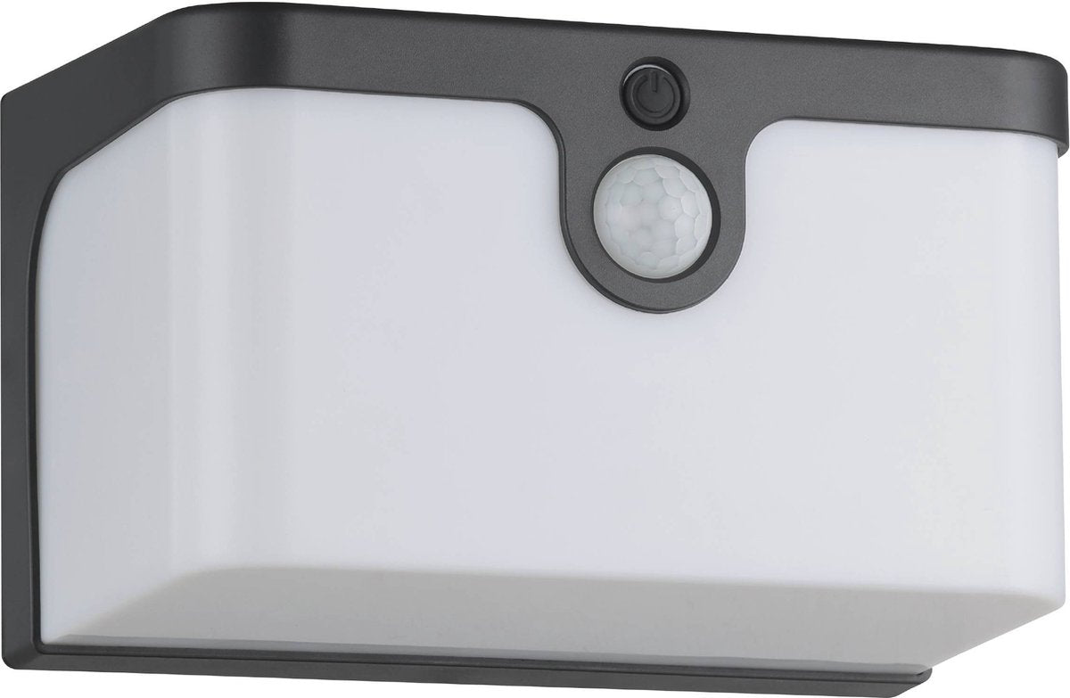 Eglo croara Solar-Außenwandleuchte – Solarenergie – LED – 15 cm – Anthrazitweiß