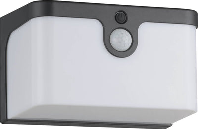 Eglo croara Solar-Außenwandleuchte – Solarenergie – LED – 15 cm – Anthrazitweiß