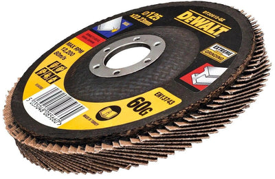 Dewalt Zubehör Lamellenschleifscheibe Extreme 125 x 22,2 mm 60 g – dt30612-qz – 1 Stück – dt30612-qz