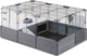 Ferplast -Kaninchenstall-multipla-107,5x72x50-cm-schwarz