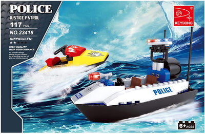 Bausatz Polizeipatrouillenboot - 117 Teile.