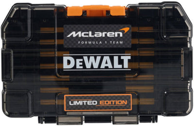 Imp Dewalt Zubehör DT70902T-QZ Schraubendreher-Bit-Set FlextorQ Mclaren + Act Bithalter – 28-teilig im robusten Koffer – DT70902T-QZ