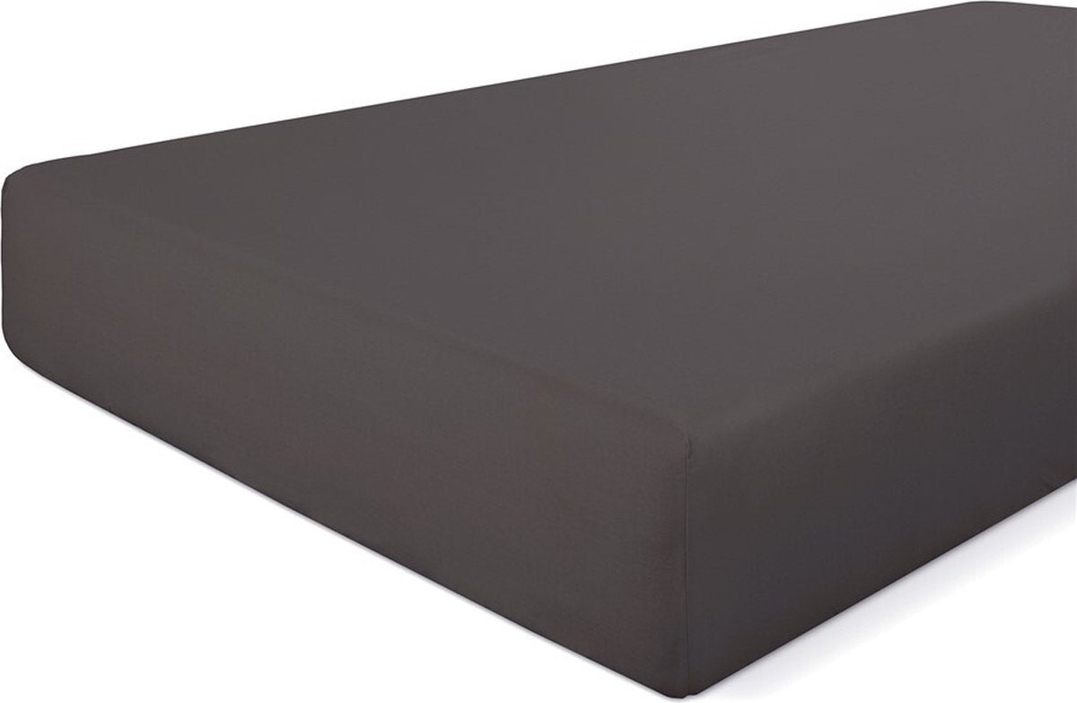 Walra Spannbetttuch Crispy Cotton – 160x200 – 100 % Baumwolle – Anthrazit