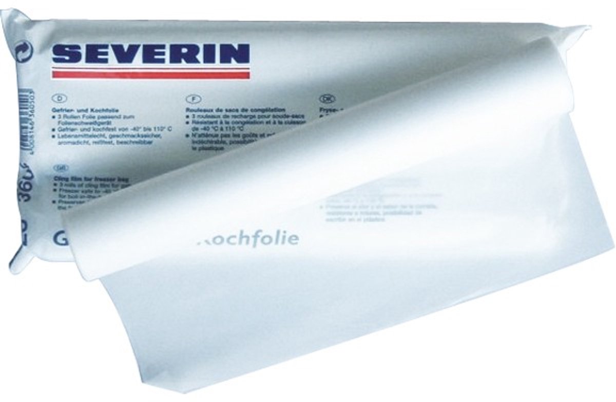 Severin zu 3608 Vakuumwalzen für Sous Vide, 3 Stück, 10 m x 28,5 cm
