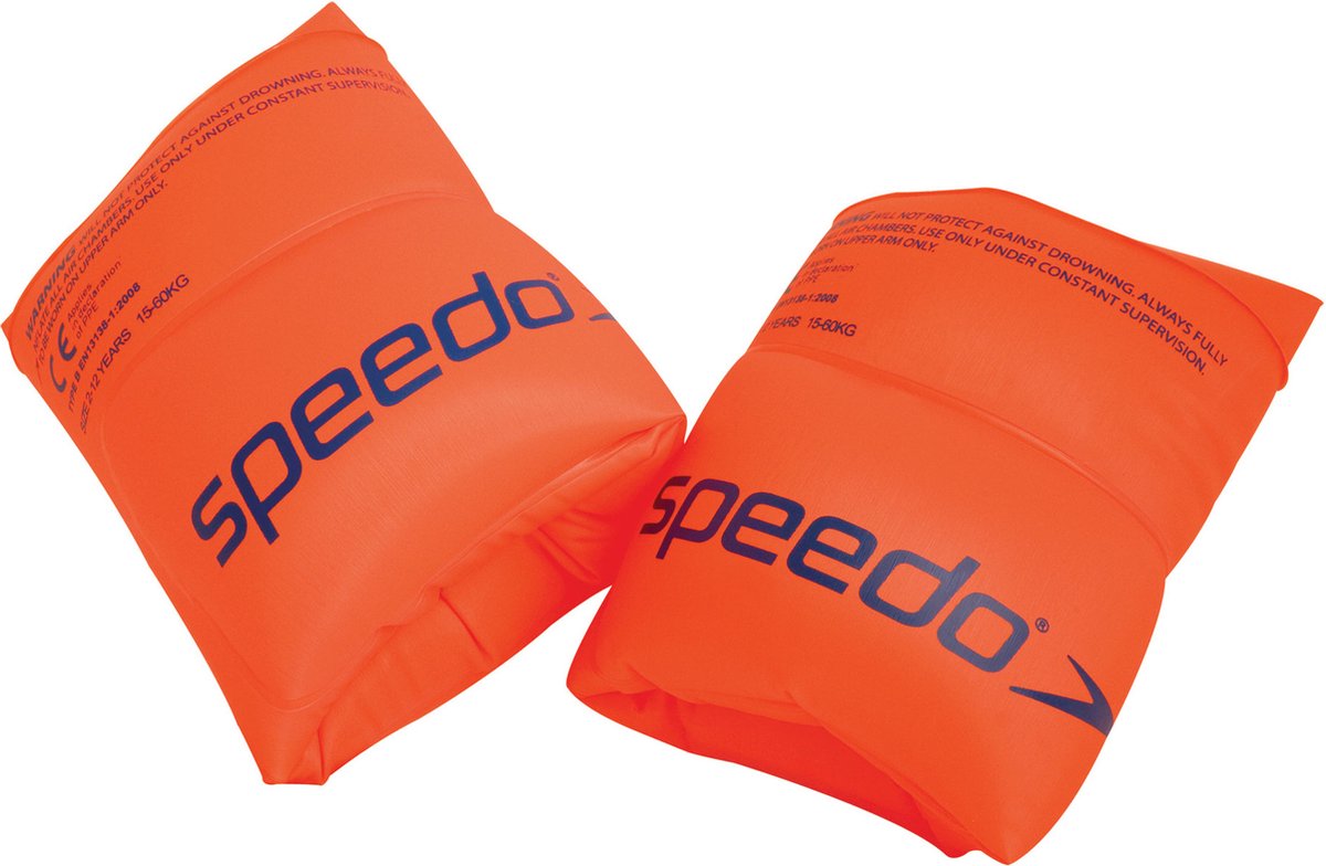 Speedo Roll-up-Schwimmbänder (2–12 Jahre) – Orange