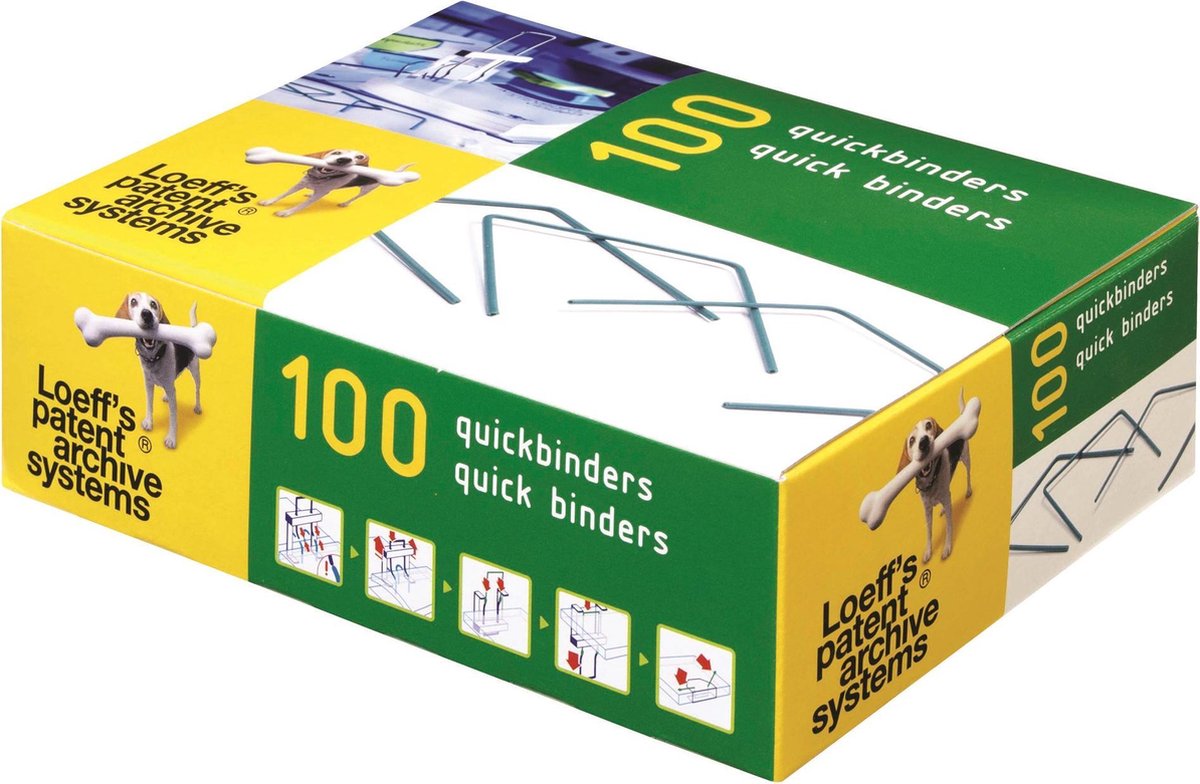 Bankers Box Loeff's Archivklammern Quickbinders Standard – 100 Stück