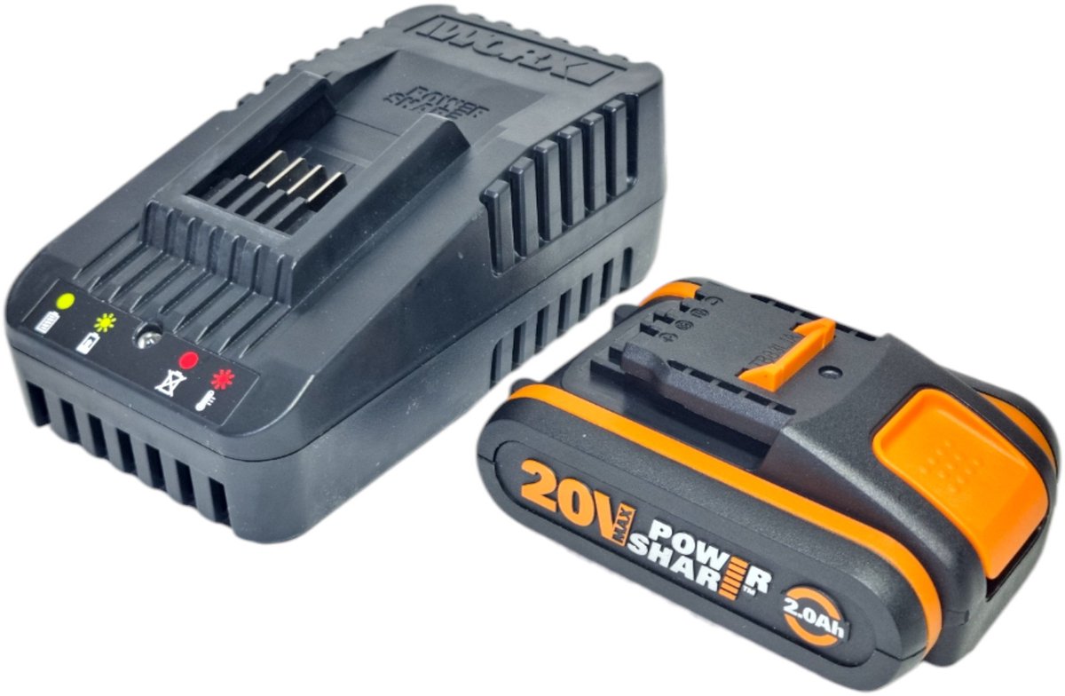 Worx wa3601 – Batterieladegerät – Lithium-Ionen (Li-Ion) – 2 Ah – 20 V – – 1 Stück