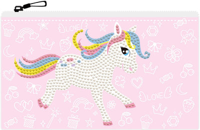 Diamond dotz® Diamond Dotz Federmäppchen mit Reißverschluss – Pony Frolic – kreatives Bastelset.