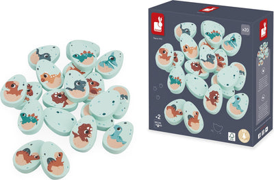 Janod – Dino – Memory-Spiel – 10 Baby-Dinosaurierpaare