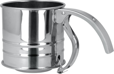 Metaltex - Mehlsieb - Mehlsieb - Puderzucker - 225g Inhalt - Edelstahl - Spülmaschinenfest - Griffklemme