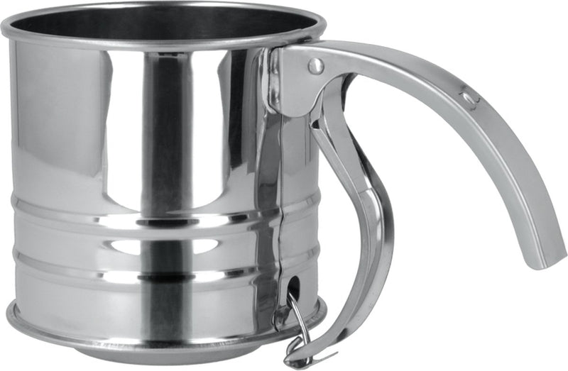 Metaltex - Mehlsieb - Mehlsieb - Puderzucker - 225g Inhalt - Edelstahl - Spülmaschinenfest - Griffklemme