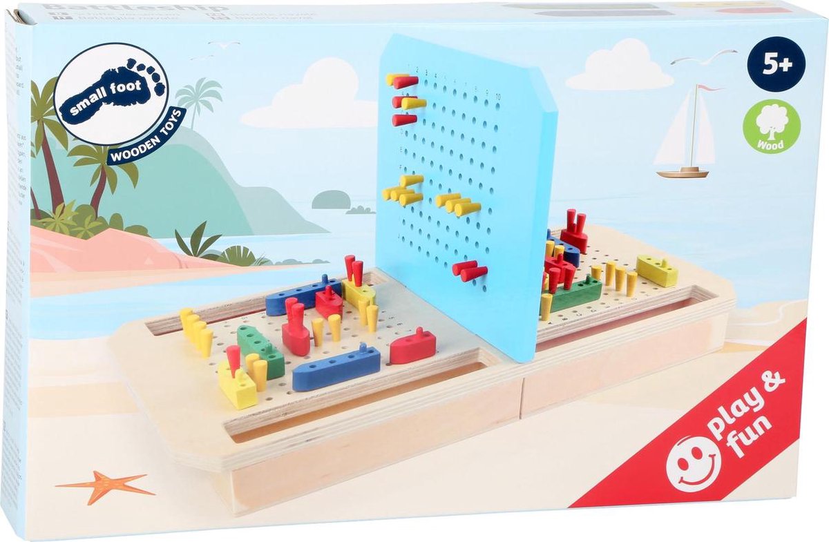 Kleines Fuß Holz Thinking Game Battleship
