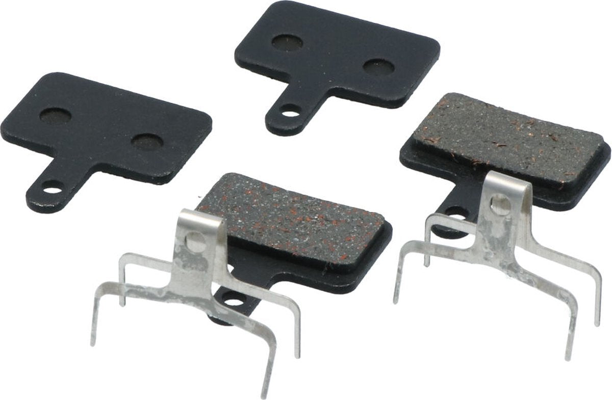 Dresco Scheibenbremsbelag-Set – organische Scheibenbremsbeläge – Modell B01S Deore – zwei Sätze inklusive Federn – für Shimano-Scheibenbremsen – weicher als die Standard-Metallbremsbeläge