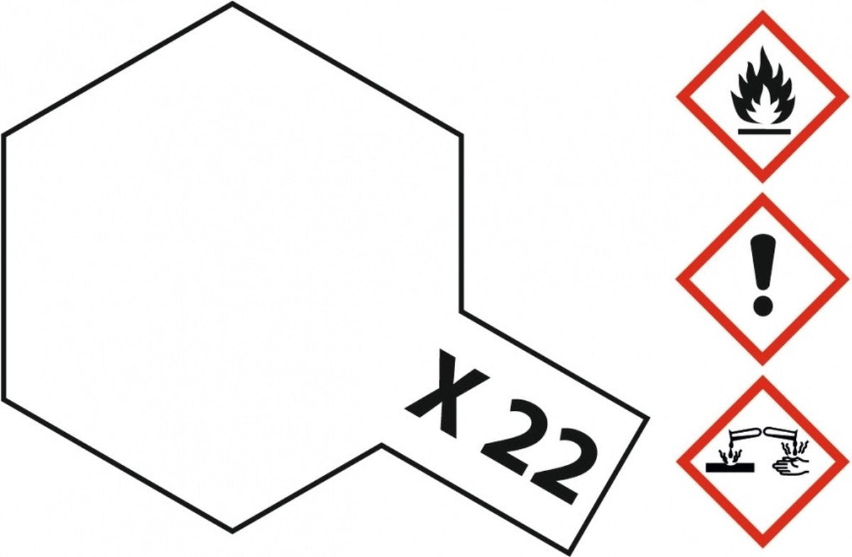 Tamiya Hobbyfarbe Acrylfarbe – X-22 Klarlack – Glanz – Acryl – 23 ml Farbdose – 23 ml