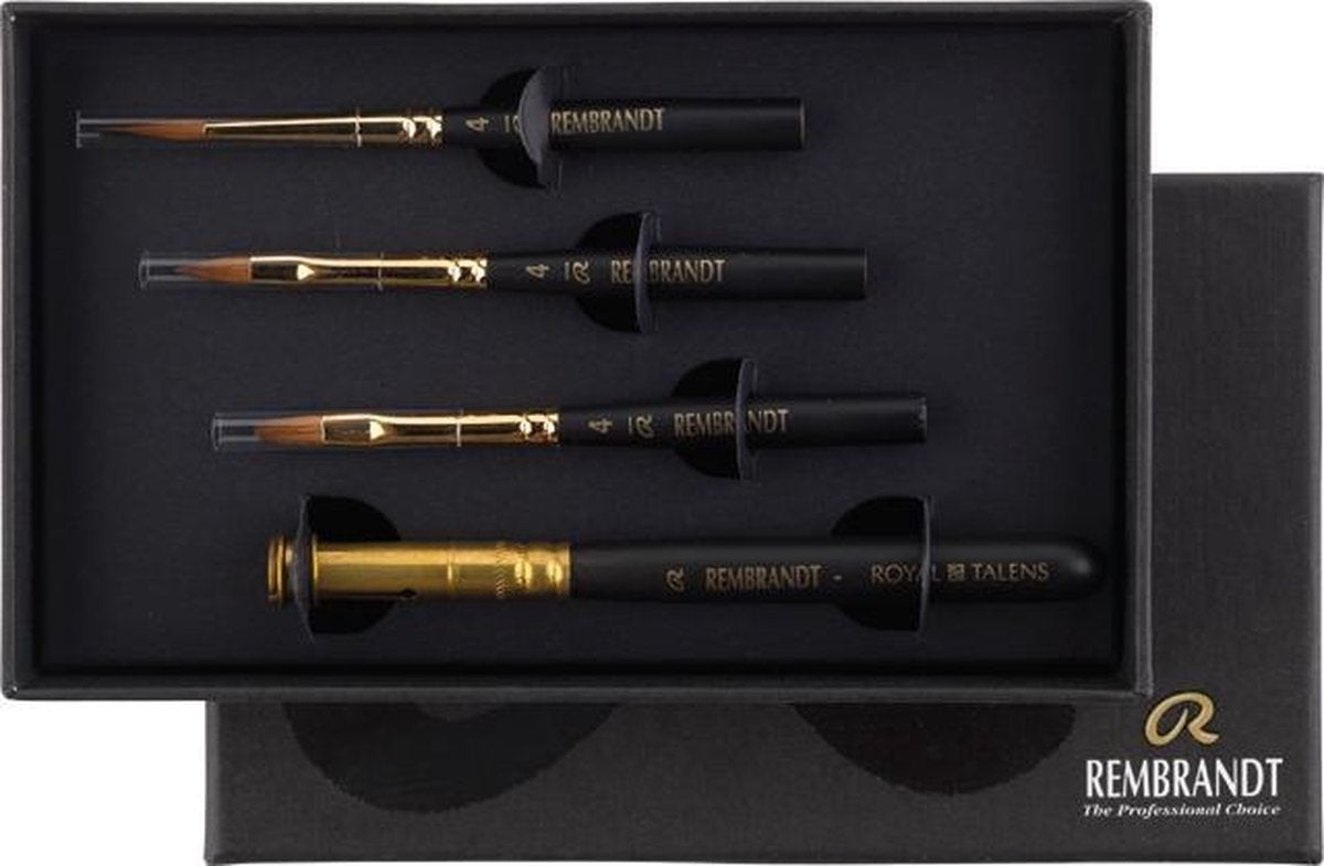 Rembrandt Aquarellpinsel Reiseset | 3 x Nr. 4