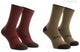 Rogelli Radsocken aus Merinowolle – 2er-Pack – Burgunderbraun – 40 43