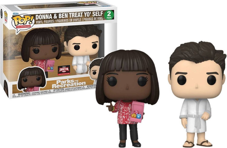 Funko-Pop! Fernsehen: Parks und Erholung – Donna Ben Treat Yo Self 2-Pack