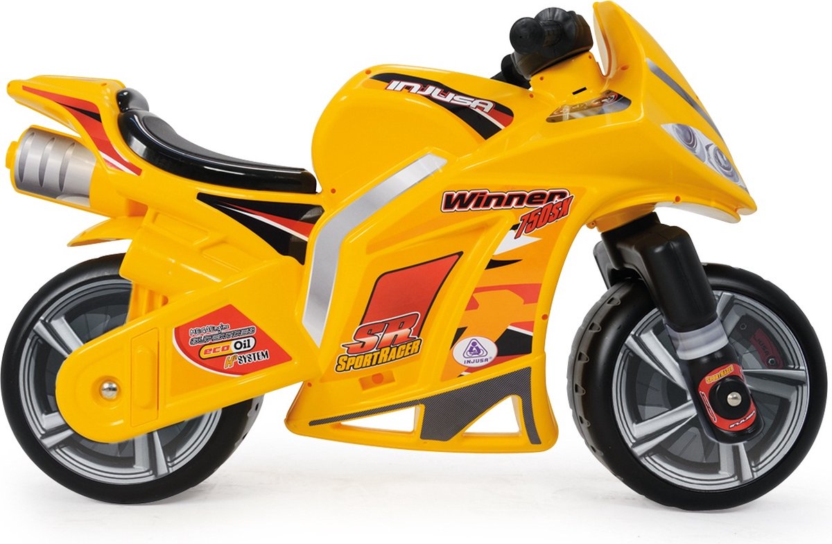 Injusa -Gewinner läuft Motor Junior 99 cm Gelb