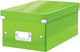 Leitz Wow Click Store Aufbewahrungsbox aus Karton – 84 % recycelter Karton – 21 x 15 x 35,2 cm (B x H x T) – ideal für den Heimarbeitsplatz – grün