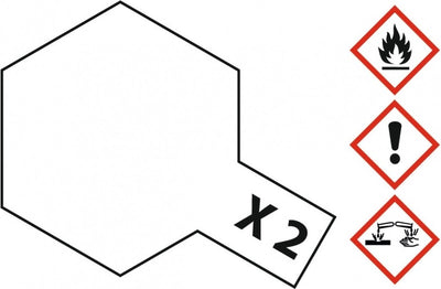 Tamiya Hobbyfarbe Acrylfarbe – x-2 weiß – glänzend – Acryl – 23 ml Farbdose – 23 ml