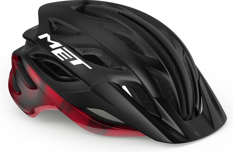 Mit Veelo Mips Fahrradhelm Herren Damen – Fahrradhelm Mountainbike Erwachsene – Elektrofahrrad – Citybike – Größe S (52-56 cm) – Schwarz Rot Matt Glänzend (Schwarz Rot)