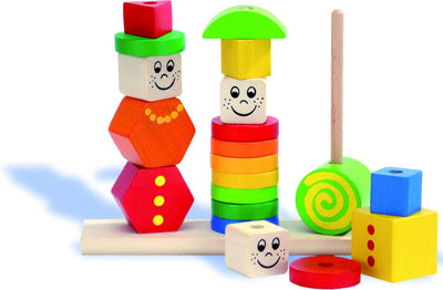 Eichhorn Holzstapel -Puzzle -Figuren