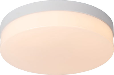 Lucide Biskit - Deckenleuchte (Deckenleuchte) Badezimmer - ø 28 cm - LED - 1x18 W 2700 K - IP44 - Bewegungssensor - Weiß
