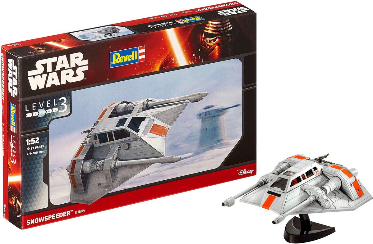 Revell Modellbausatz - Raumfahrt - Star Wars Snowspeeder 1:52 - 23 Teile.