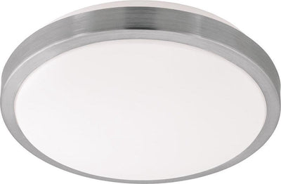 Eglo competa 1 - Wand-Deckenleuchte - 1 Licht - ø325mm. - Weiß, Nickel matt