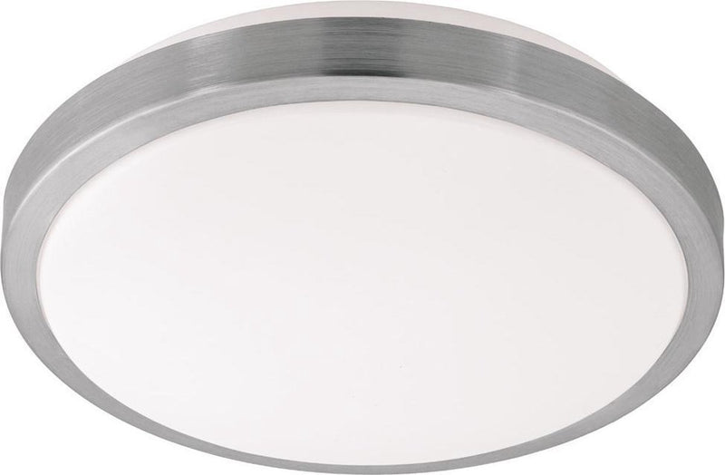 Eglo competa 1 - Wand-Deckenleuchte - 1 Licht - ø325mm. - Weiß, Nickel matt