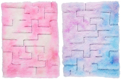 Eddy Toys flauschiges Labyrinth – 58820 – flauschiges Labyrinth mit weicher Außenschicht – kompaktes Labyrinthspiel – Spielzeug – 33 x 24 cm – 1 zufällige Farbe