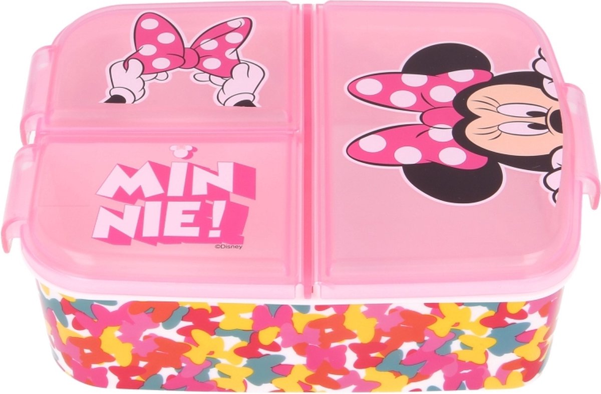 Stor s.l. Minnie Maus Lunchbox – Rosa – Lunchbox mit 3 Fächern – Disney