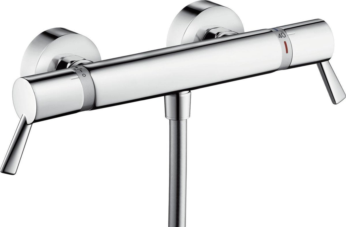Hansgrohe Ecostat Comfort Care Thermostat-Duscharmatur – mit verlängerten Griffen – 15 cm Achsabstand – Chrom