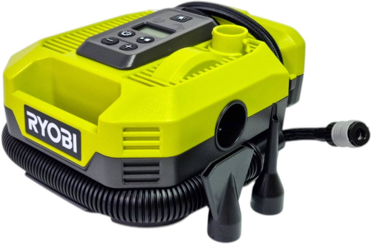 Ryobi One+ Serie – tragbarer Kompressor – 18 V – Hochdruck – Digitalanzeige