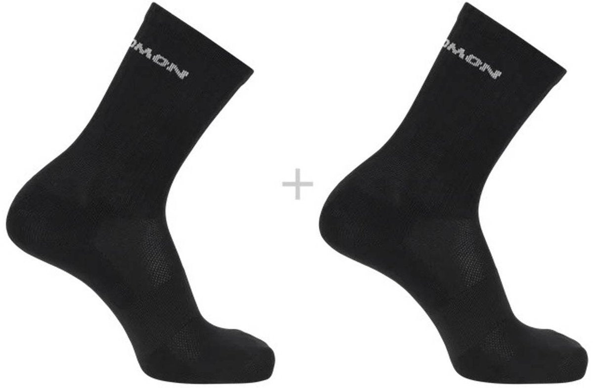 Salomon – Evasion Crew Socken | 2er-Pack | Socken | Größe m 39-41 - schwarz