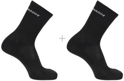 Salomon – Evasion Crew Socken | 2er-Pack | Socken | Größe l 42-44 - schwarz